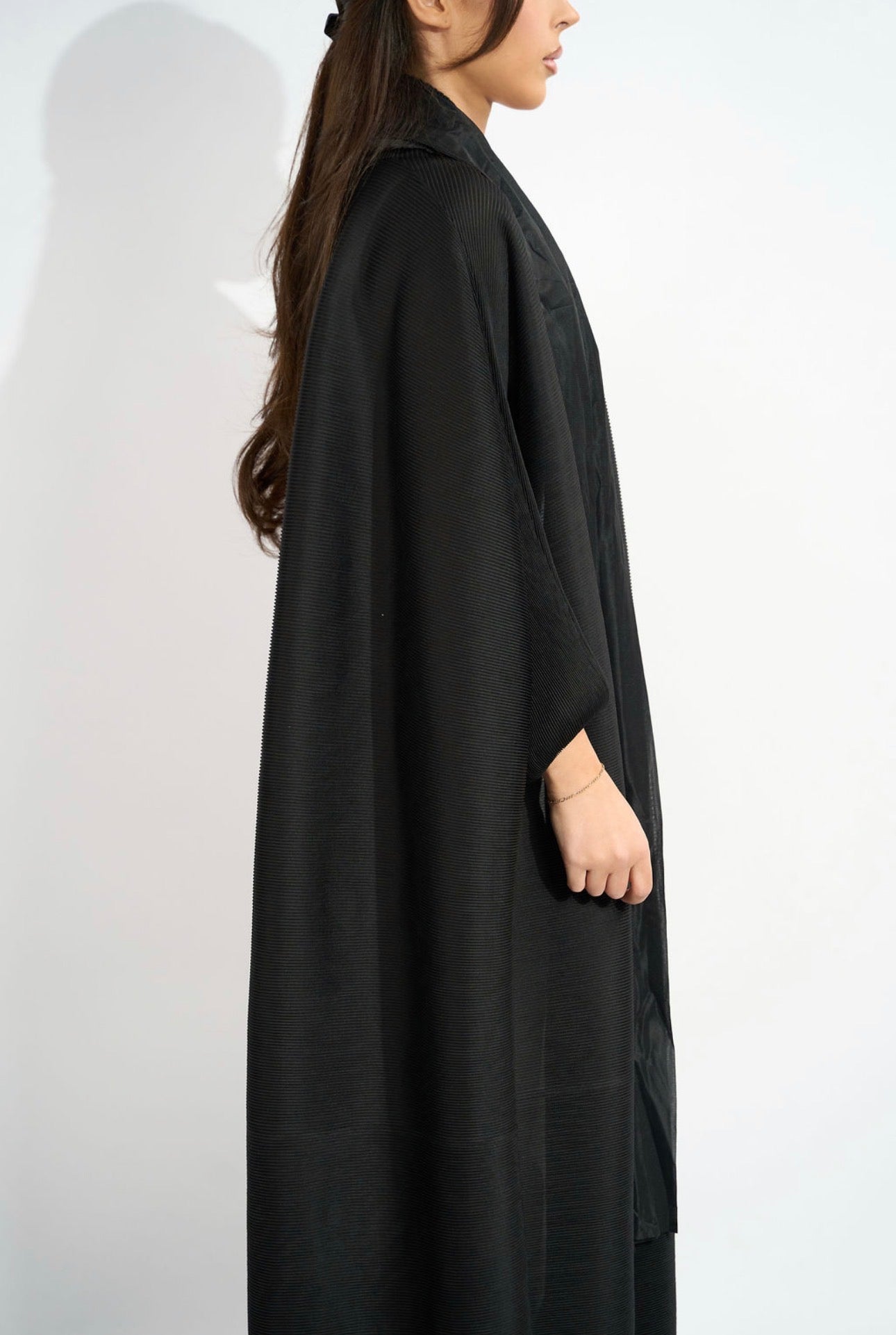 Kimono Noir plissé